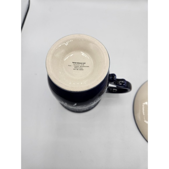 Temptations by tara Floral Lace Footed Mug and Saucer Blue and White‎ - Picture 5 of 9